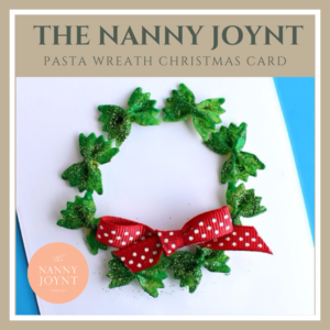 Pasta Wreath Card